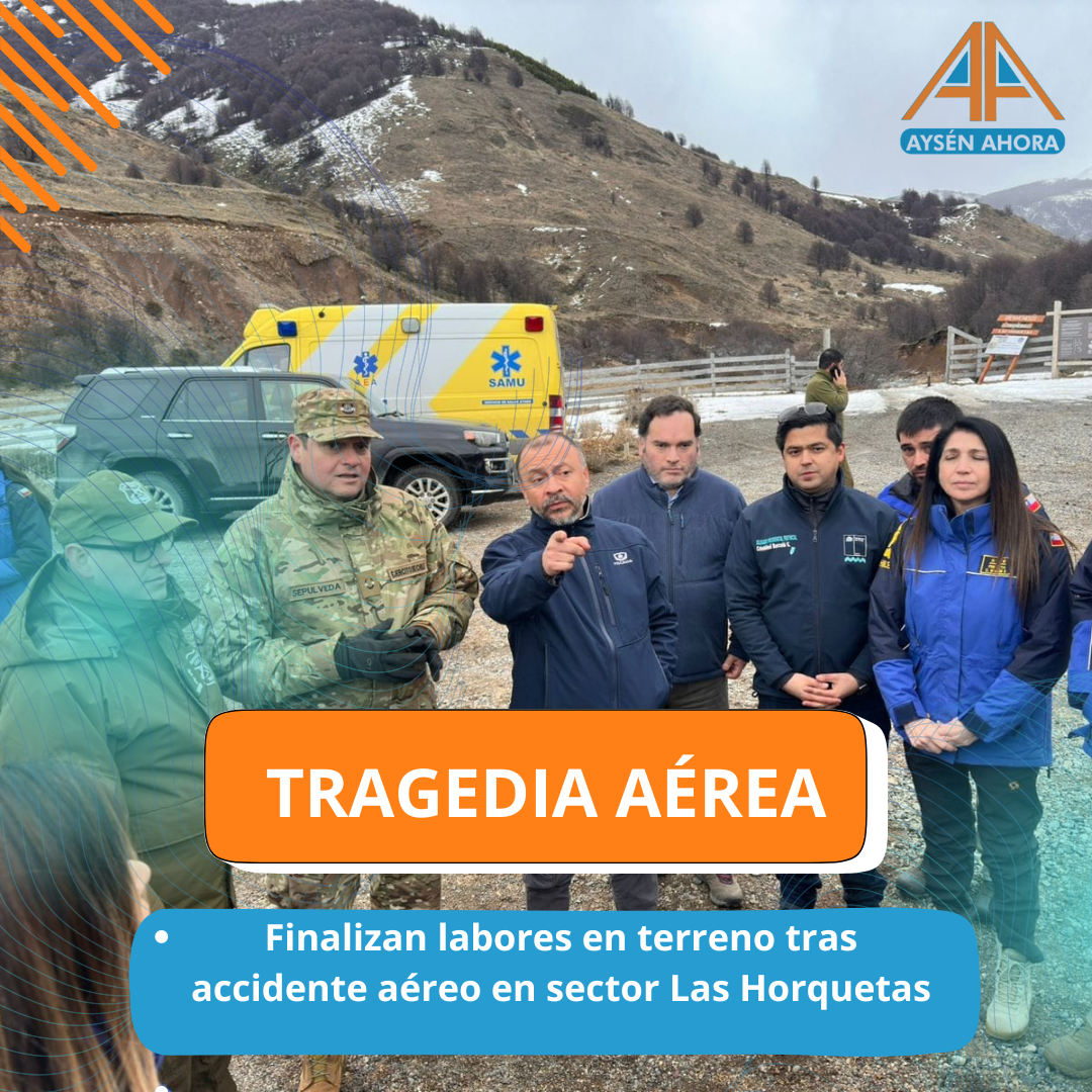 Finalizan labores en terreno tras accidente aéreo en sector Las Horquetas