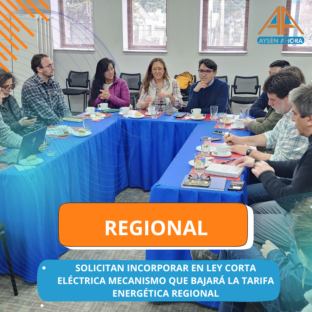 Gremios, asociaciones y vecinos de Coyhaique y Aysén solicitan incorporar en ley corta eléctrica mecanismo que bajará la tarifa energética regional